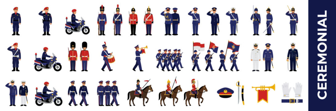 Uniformed Personnel and Marching Band Icons