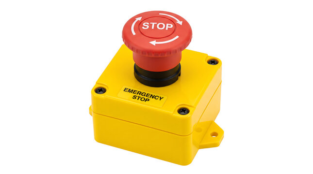 Industrial automation emergency stop button for smart manufacturing