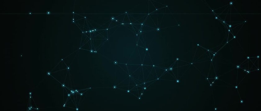Abstract Connected Network Nodes and Digital Particles