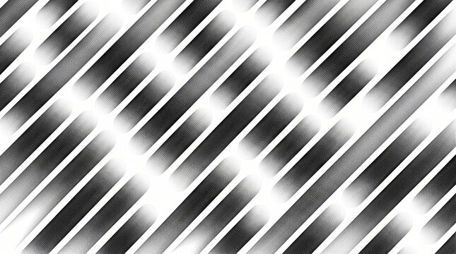 Abstract background with diagonal parallel stripes featuring a textured moir pattern effect in black and white, creating a dynamic and modern geometric design