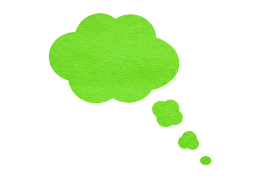 Lime Green Textured Thought Bubble Icon