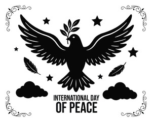Naklejka premium International Day of Peace Vector Illustration, Peace Awareness and Harmony Celebration Design
