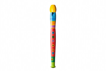 Colorful Striped Toy Recorder Musical Instrument © Khalilur