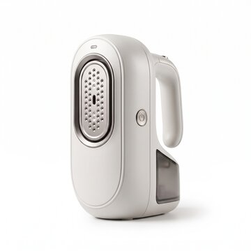 Modern handheld garment steamer, portable white fabric steamer for travel, compact handheld clothes iron with ergonomic handle