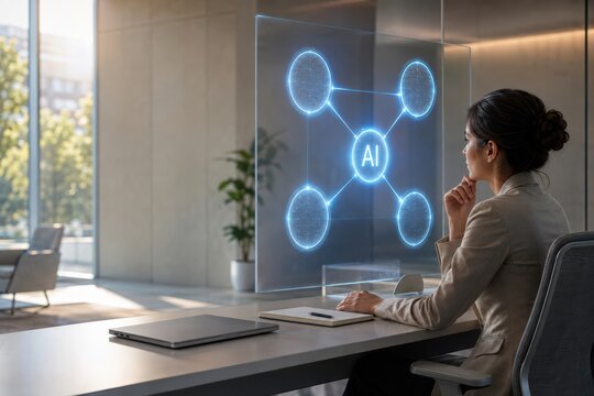 AI Compliance Manager Reviewing Transparent Automated Decision System