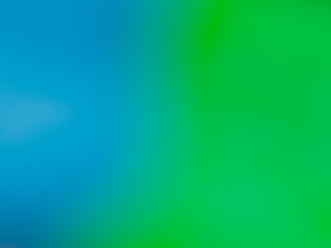 Abstract blue and green blurred gradient background 3d graphic render