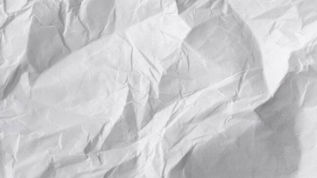 White paper texture background doodle animation, Paper texture cardboard background, Crumpled vintage abstract texture. Stop motion of crumpled white paper texture, abstract loop background
