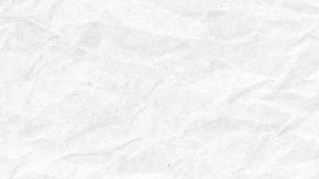 White recycle craft paper cardboard surface texture background stop motion. Stop motion of crumpled white paper texture, abstract loop background. Animated White Crumpled Paper Texture Background.