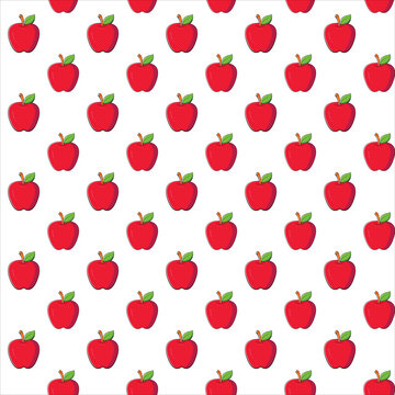 seamless pattern with apple