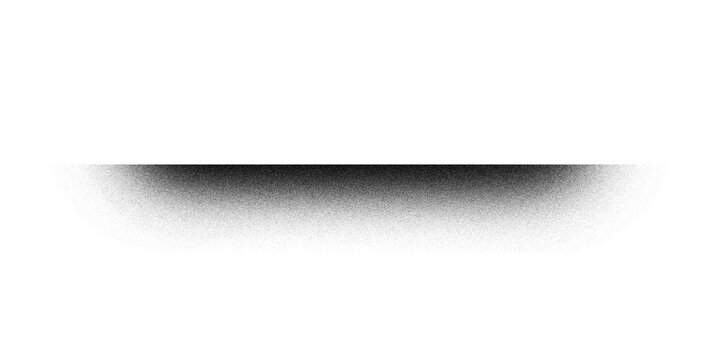 Soft black horizontal drop shadow with blurred edges on white background. Minimal floating shadow element for natural depth. Isolated gradient effect for modern graphic design for layouts.
