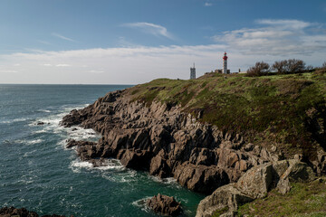 Le phare de la pointe Saint-Mathieu à Plougonvelin dans le Finistère © sebastien rabany