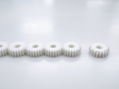 Interlocking Gears Working Together for Innovation and Progress