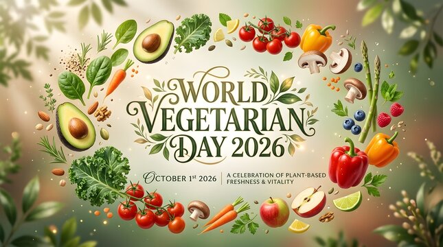 Dynamic Flying Flying Vegetables Burst On Bright Sunburst Background