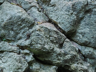 Close-Up View of a Large Weathered Boulder Surface © YEVGENIY