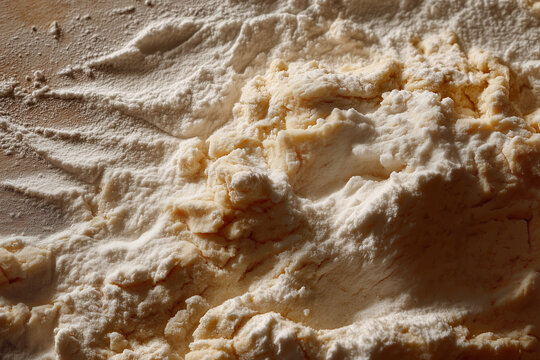 Raw Cookie Dough Texture Baking Flour Surface Background