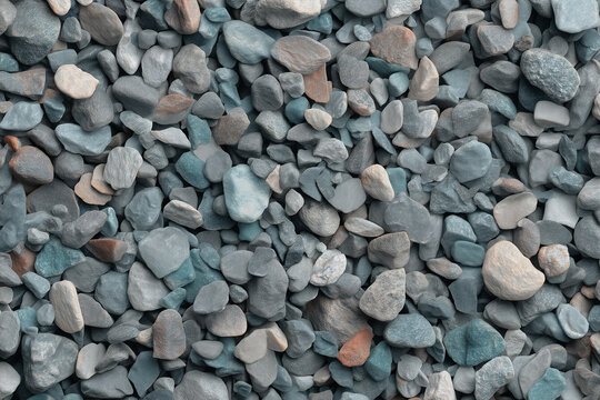 Grey Gravel Stone Texture Small Pebbles Background