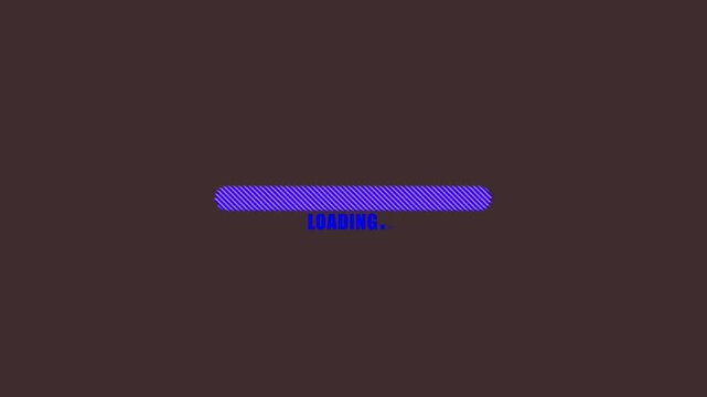 Loading bar glows with intense violet intensity against a dark brown backdrop while symbolizing deep system operations currently underway within the complex infrastructure of a modern digital.