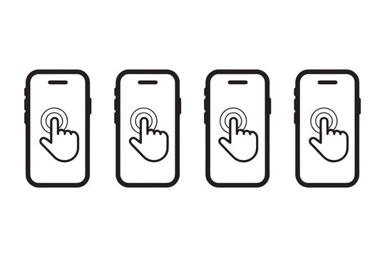 mobile phone vector icon.