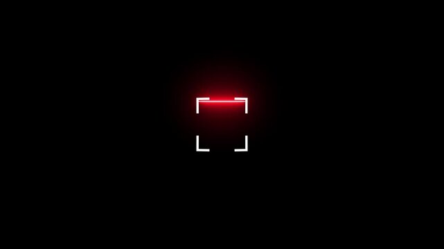 scanner icon animation isolated scanner neon shine icon animation . payments, and modern tech interfaces 4k animation video