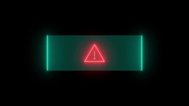 HUD Square Frames ,HUD GUI futuristic element Sci- concept design.neon rectangle border on black background. Neon rectangle border abstract bright.4k animation video