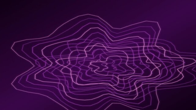 Abstract Neon Topography Motion Design Background