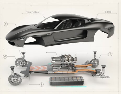 Electric car diagram