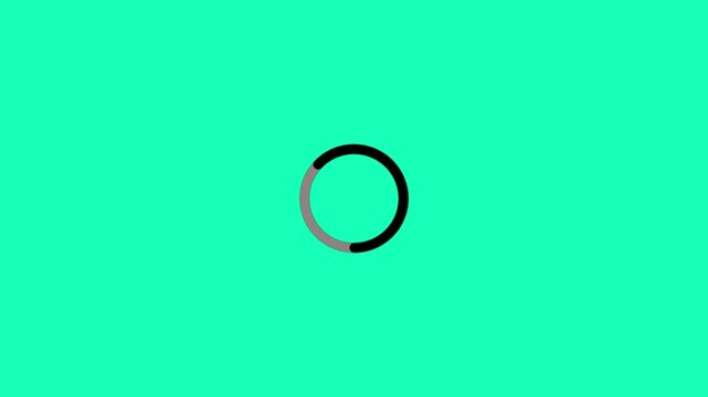 Circle loading animation with transparent background,circle loading with alpha channel in 4k.
