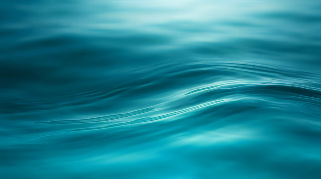 A serene and tranquil view of deep blue ocean water with gentle rolling waves creating a soft abstract pattern across the vast
