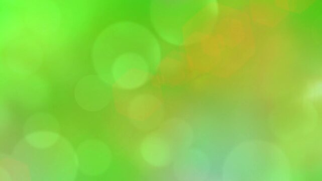 Green abstract bokeh background features glowing circular light Orbs soft focus textures and smooth gradients for modern creative design projects.