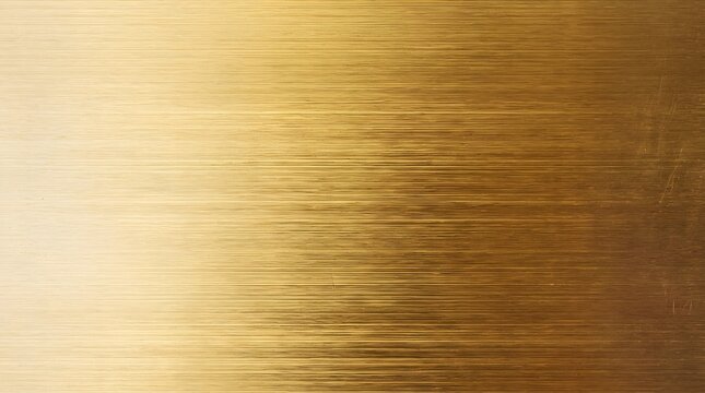 Abstract background featuring a smooth horizontal gradient of shiny metallic gold texture