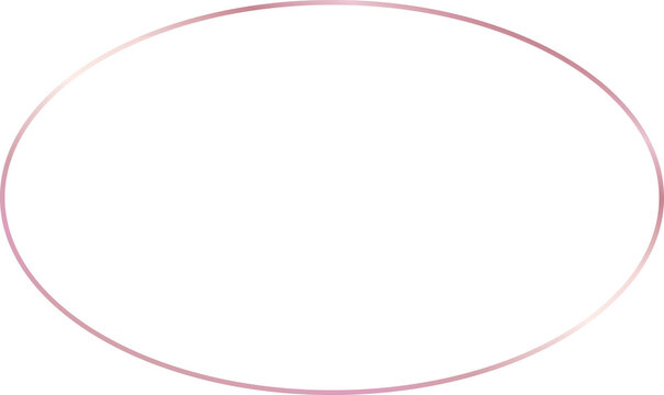 Rose Gold Gradient Line Frame