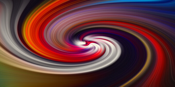 Abstract rainbow vortex swirl pattern for artistic digital background.