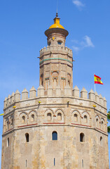 Obraz premium Torre del Oro, Seville, Spain