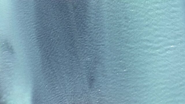 Aerial view of a meandering glacial stream, Skjalfandafljot, in the north of Iceland