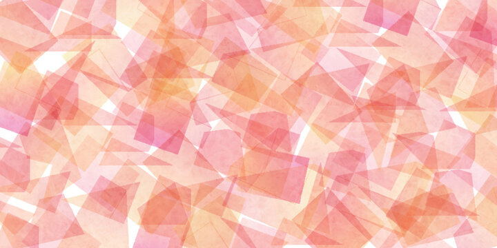Abstract Geometric Background with Pink and Orange Shapes