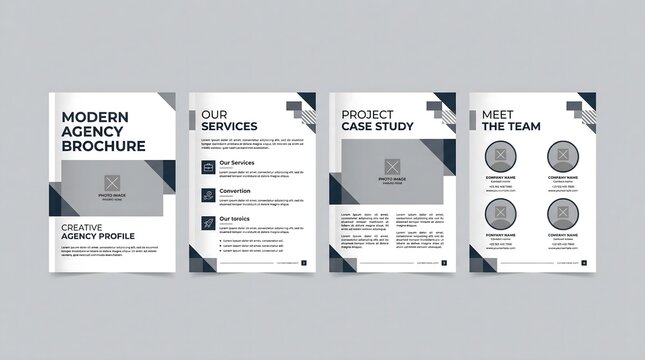 Modern Corporate Business Agency Brochure Design and Layout Template