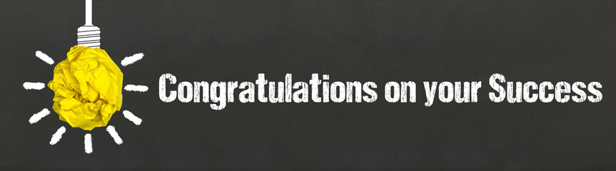 Naklejka premium Congratulations on your Success 