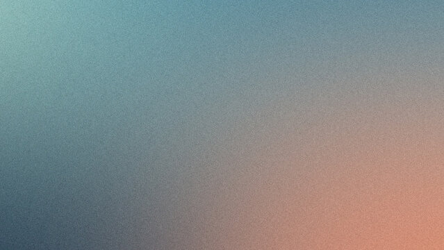 Abstract grainy gradient background with teal and peach tones
