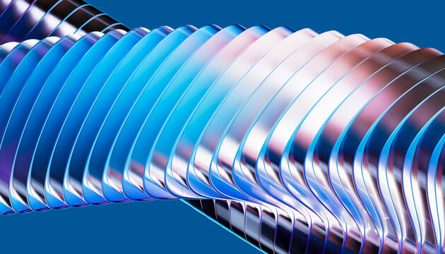 3D Ribbed Fluid Architecture