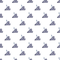 Fototapeta premium Sword in stone creating a repeating seamless pattern on white background