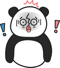 Cute Panda Character Emoticon Set for Office Workers and Daily Work Life © woonyoung