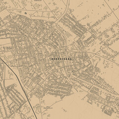 Obraz premium Vintage Map of Bekescsaba Hungary – Great Plain Heritage and Historic City
