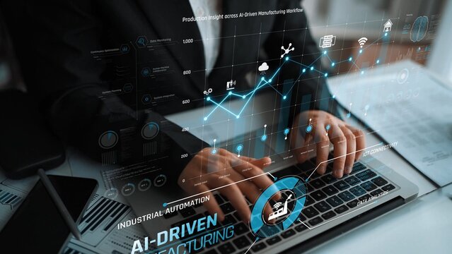 AI-driven manufacturing boosts industrial automation through IoT, cloud, and data analytics. Manufacturing process and factory output are optimized with smart feedback and AI. Marrow