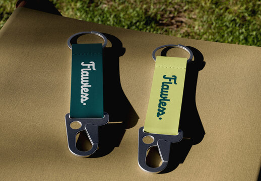 Carabiner Chain Mockup