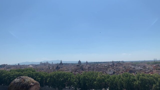 A clip capturing the view from the famous Giardino degli Aranci on the Aventine Hill.