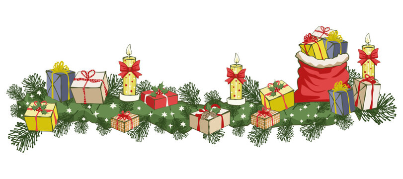 festive Christmas element consists of seamless wallpaper background icon card and vector suitable for any design works and gives lovely happy xmas vibe and I drew it myself all aren't ai generated