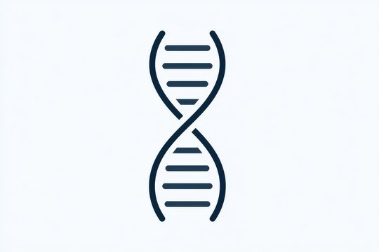 Simple line art of a DNA double helix