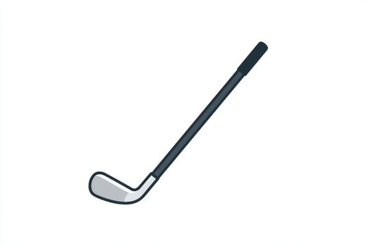 Simple golf club photo on white background