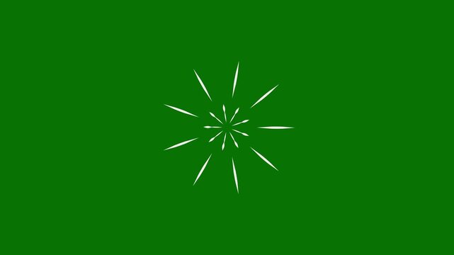 Dynamic fireworks explosion with circle burst and glowing line, fast flash blast comic speed abstract effect hit, perfect for action animation and exciting visual content
