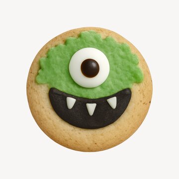Cute monster cookie design